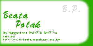 beata polak business card